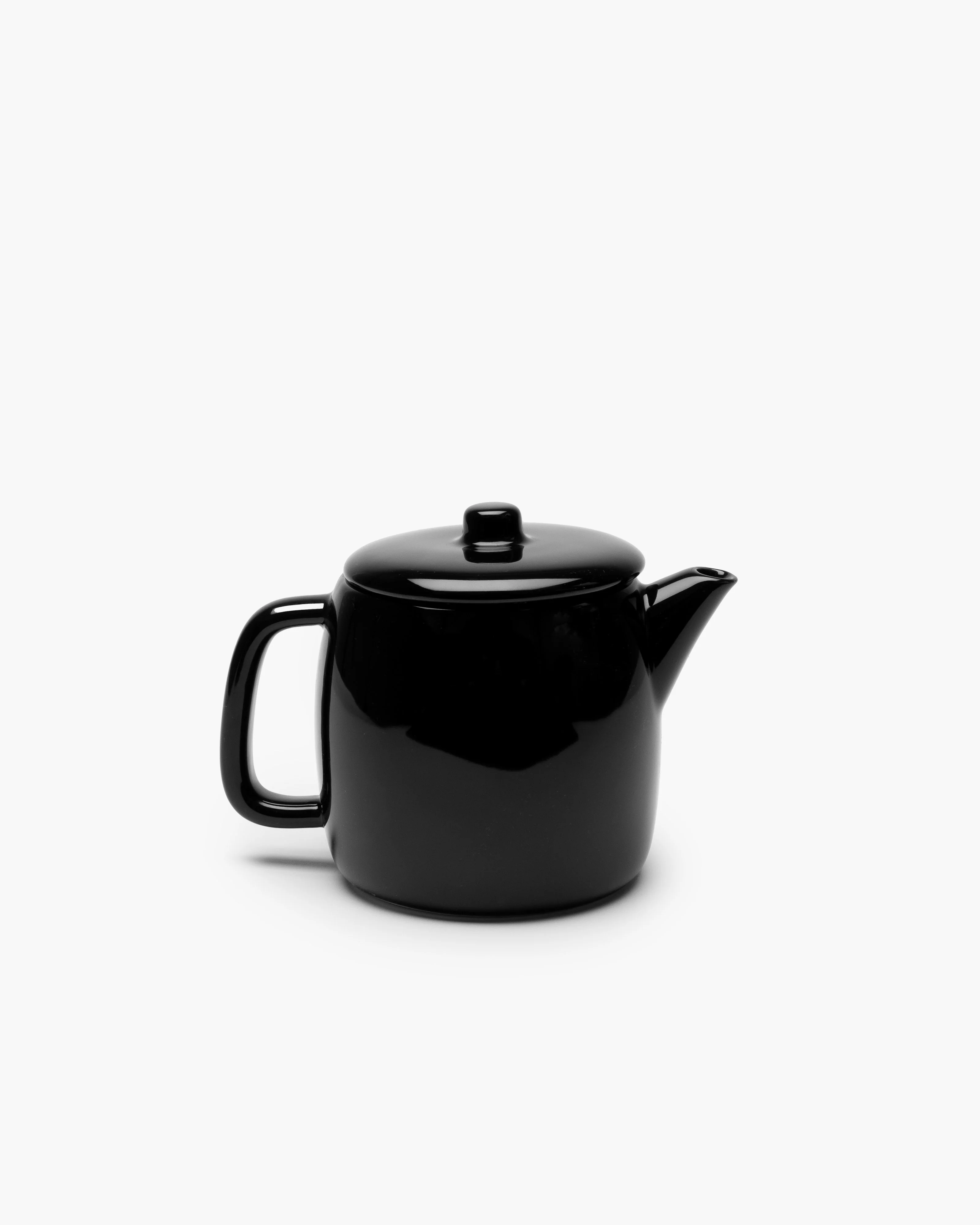 Tea pot glazed black Passe-partout