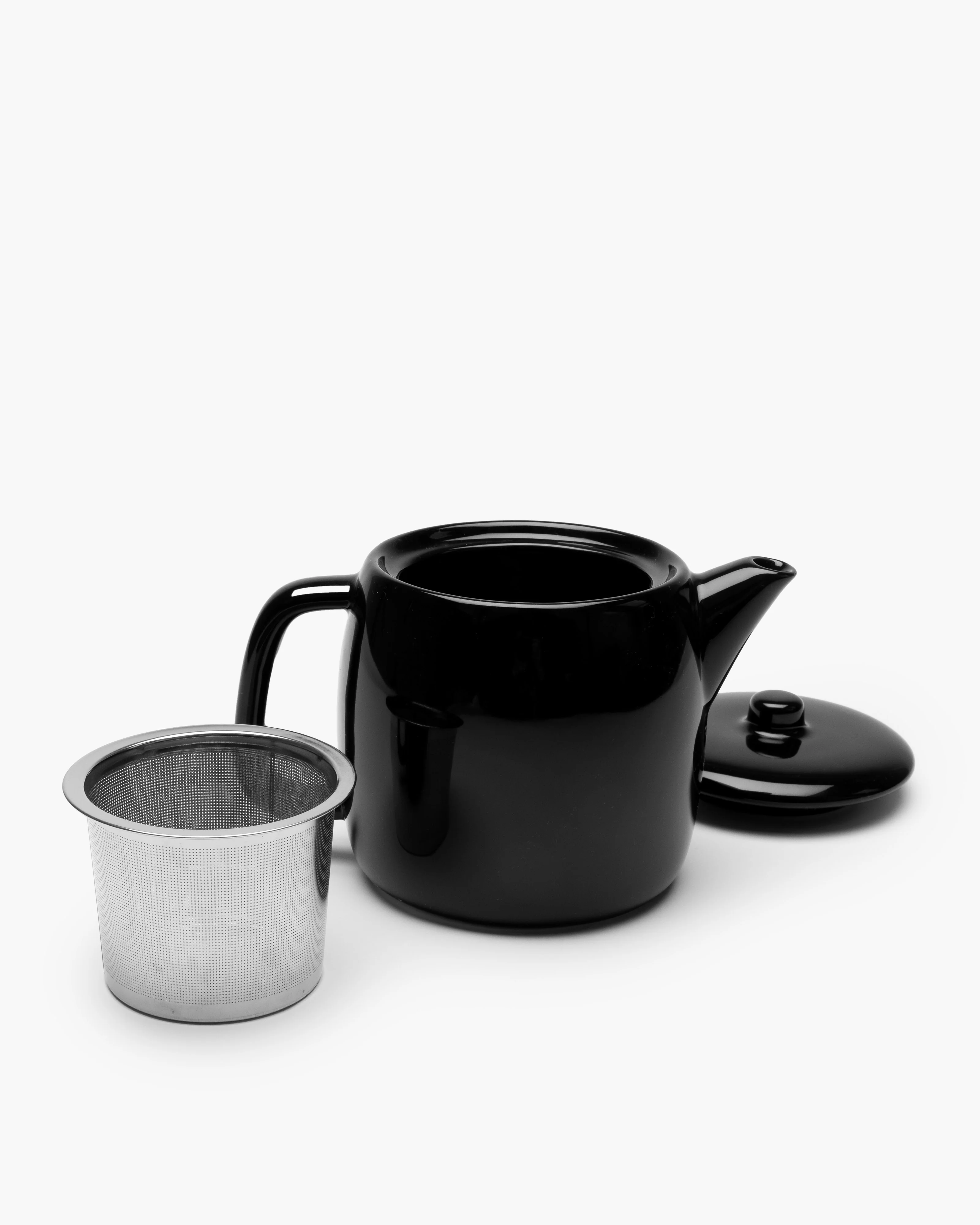 Tea pot glazed black Passe-partout - Image 3
