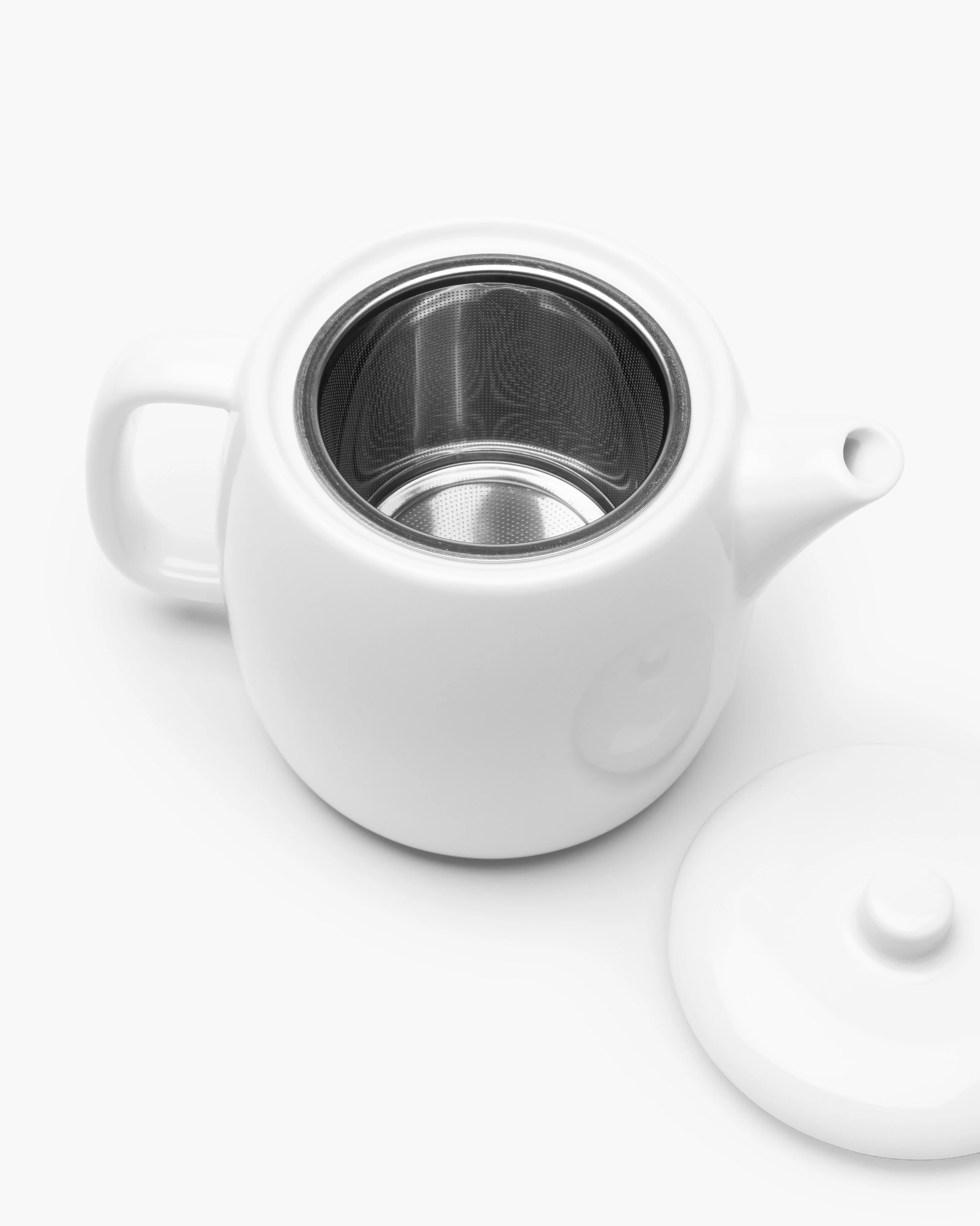 Tea pot white glazed Passe-partout - Image 2
