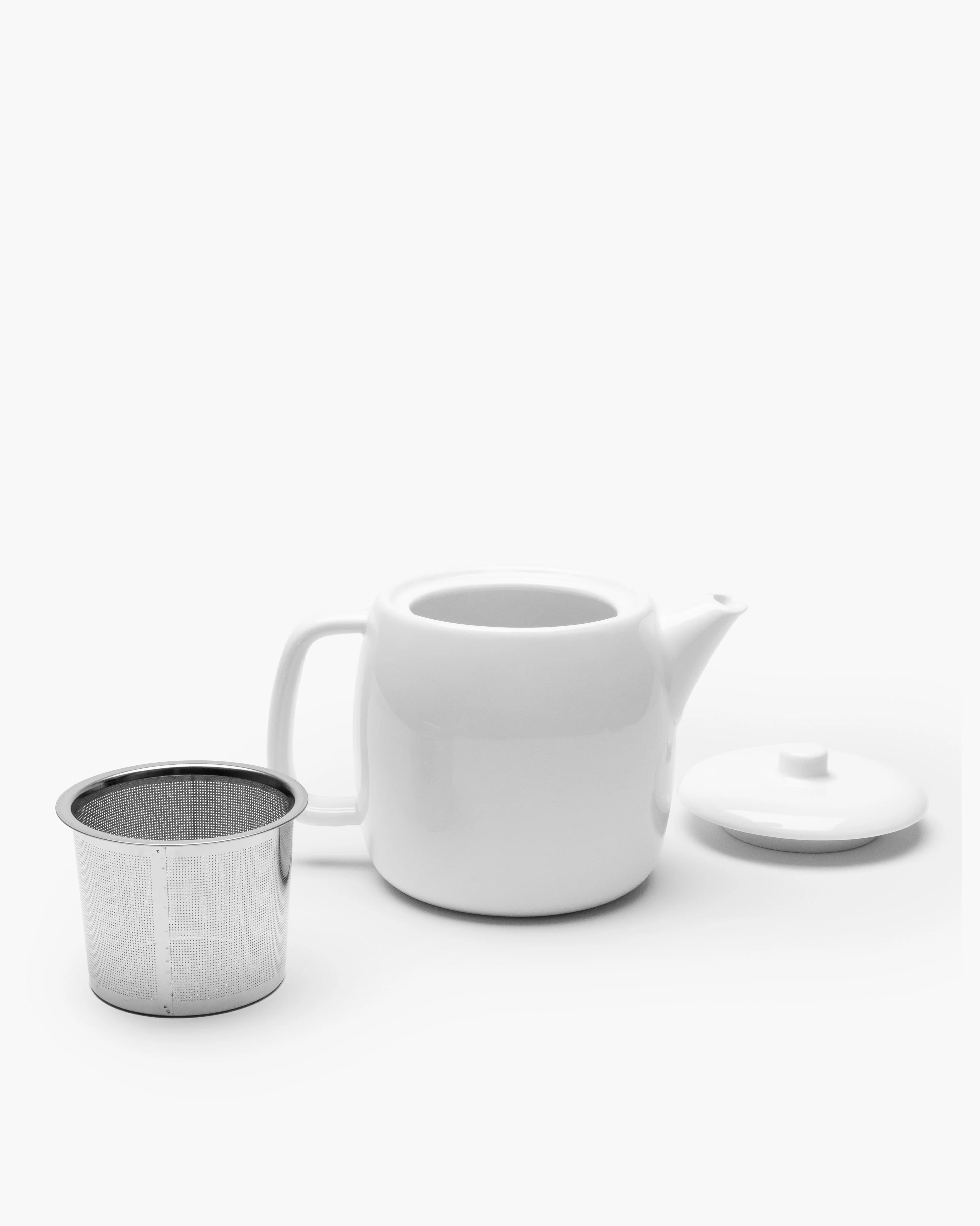 Tea pot white glazed Passe-partout - Image 3
