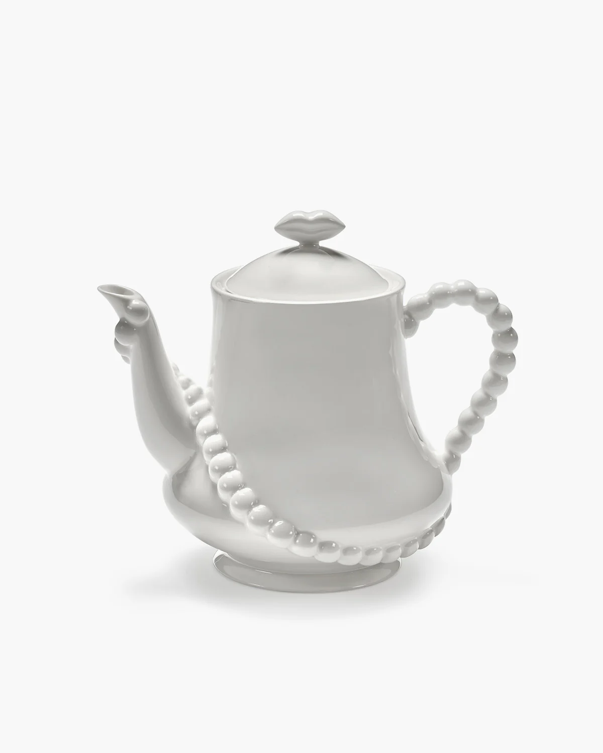 Teapot white Perle Fine Les Objets Mouleversants