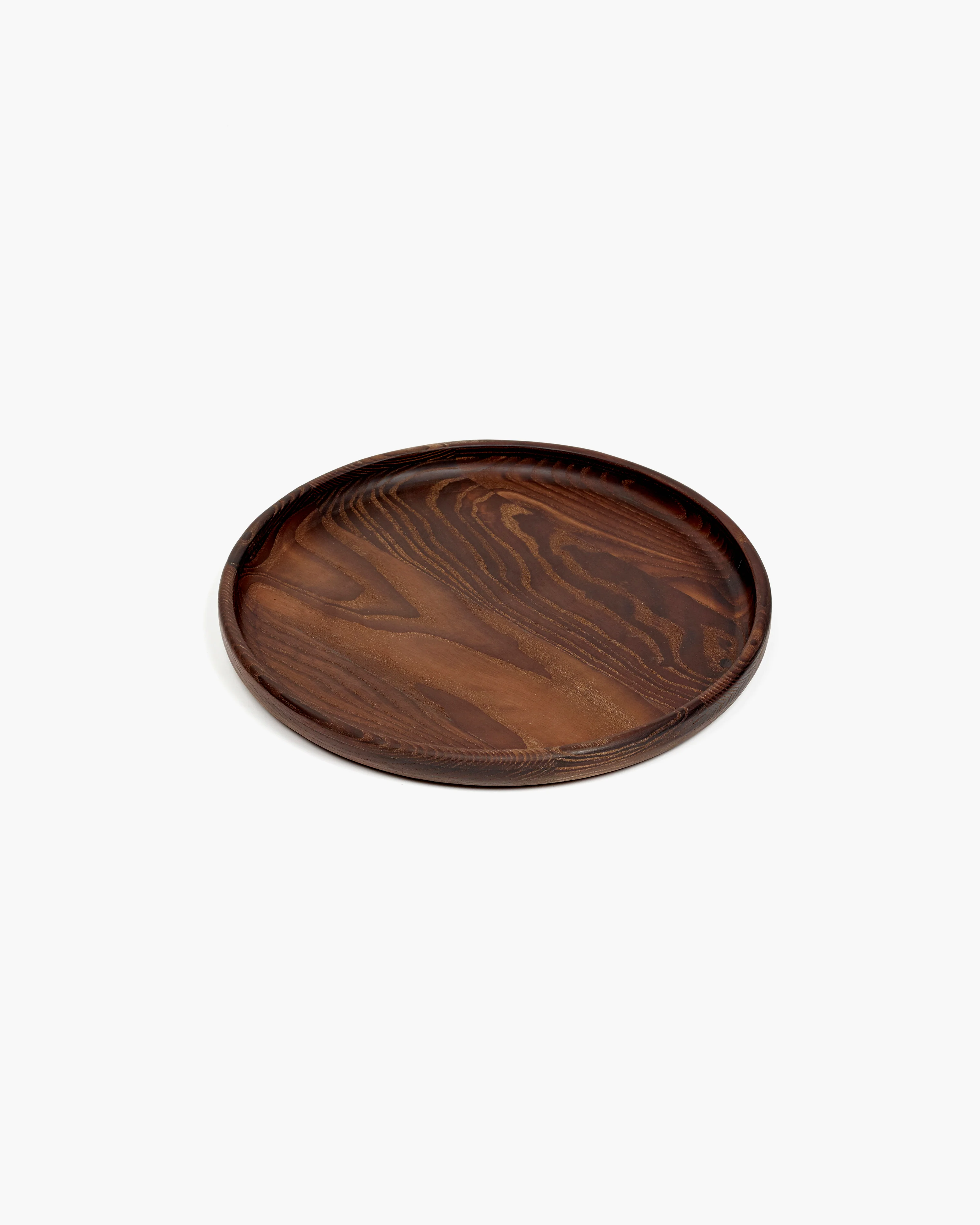 Tray round wood Pure