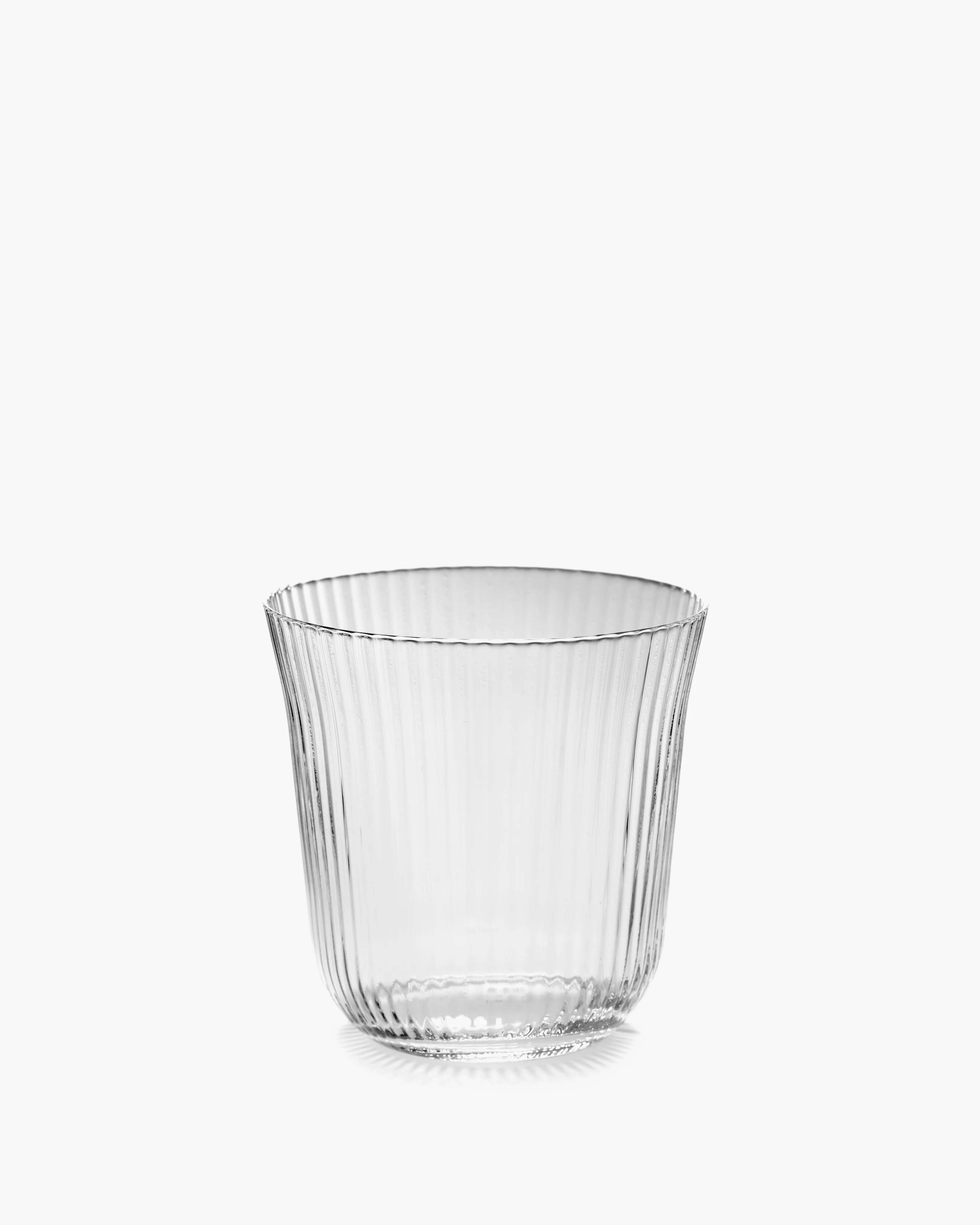 Tumbler L transparent ribbed glass Inku - Image 3
