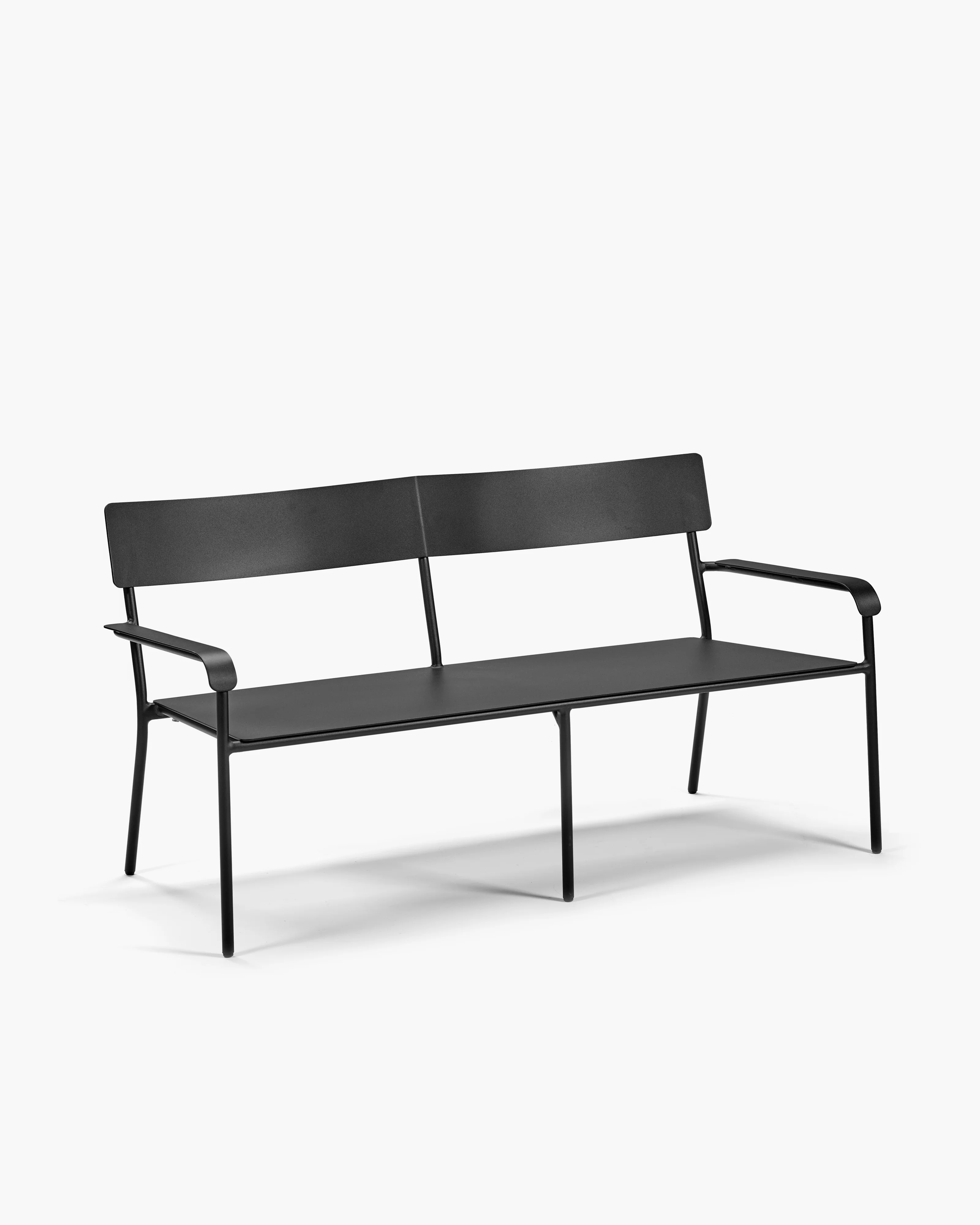 Two seater aluminium black August