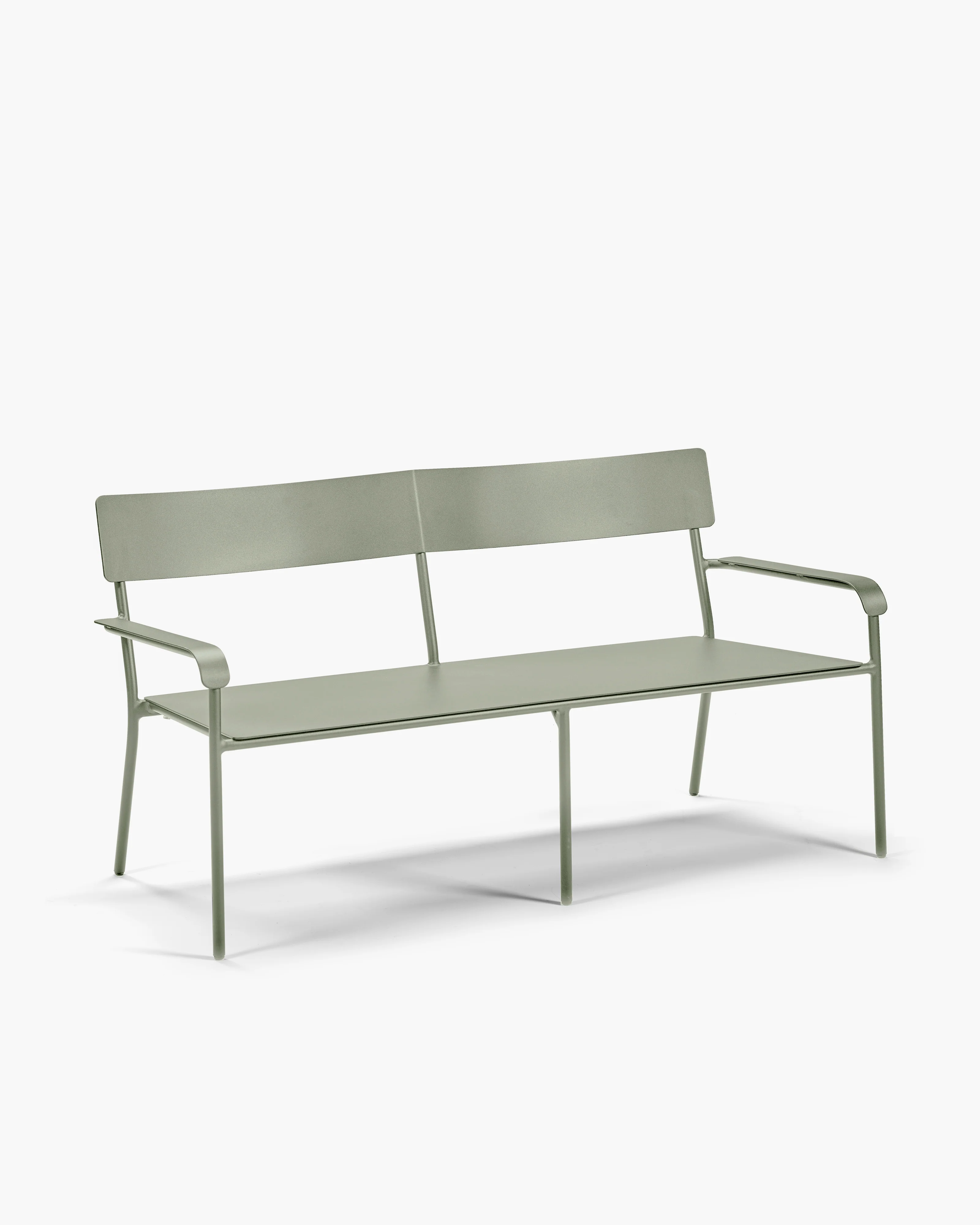 Two seater aluminium eucalyptus green August