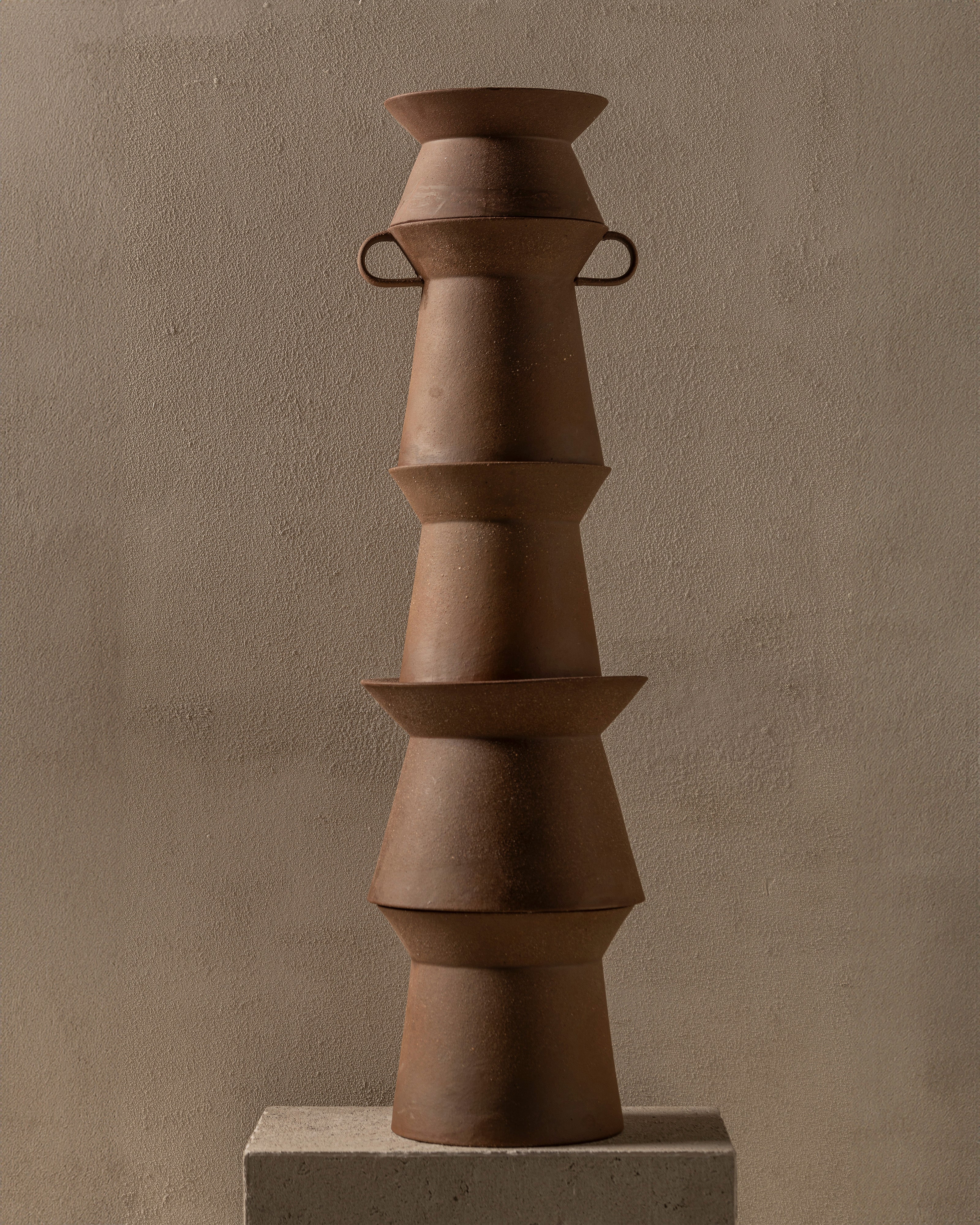 Vase 03 M red brown Marie-Ann - Image 3