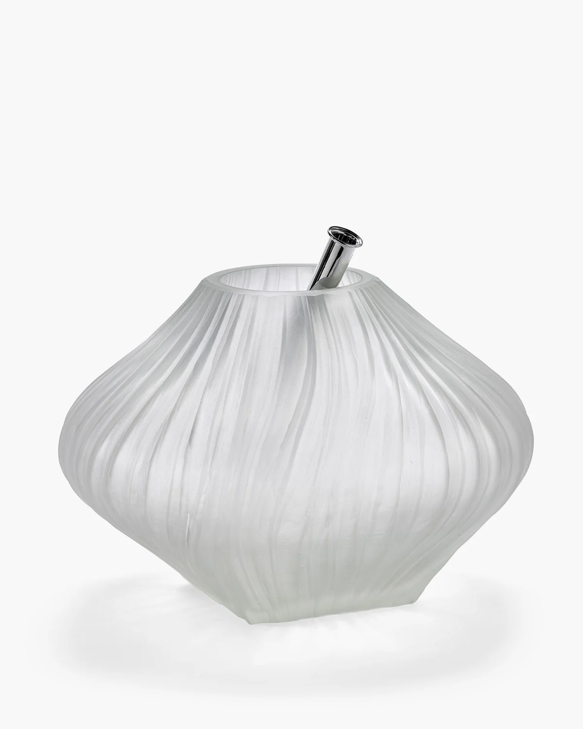 Vase with glass tube 04 transparent matt Josephine