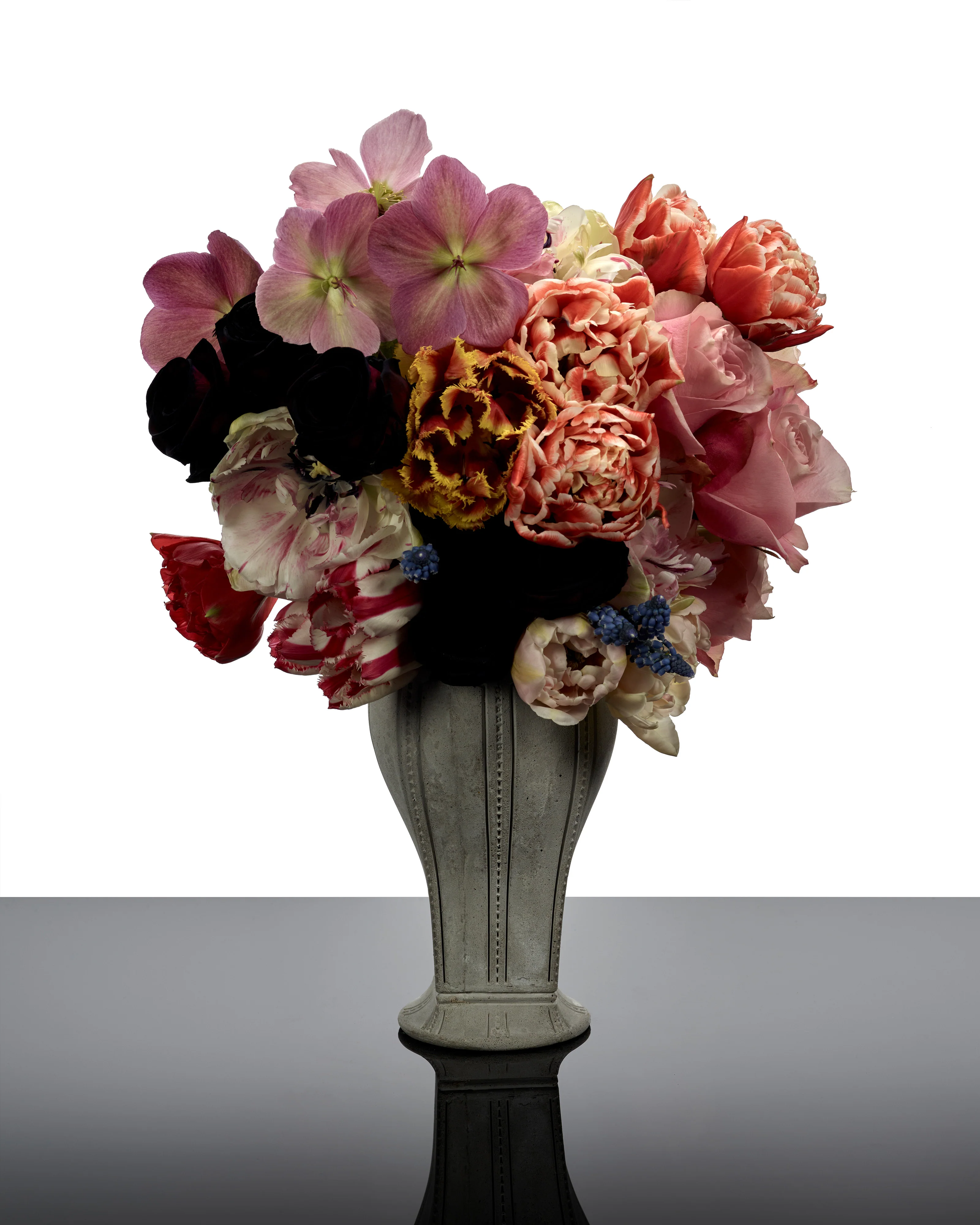 Vase with glass tube 05 concrete Josephine - Image 2