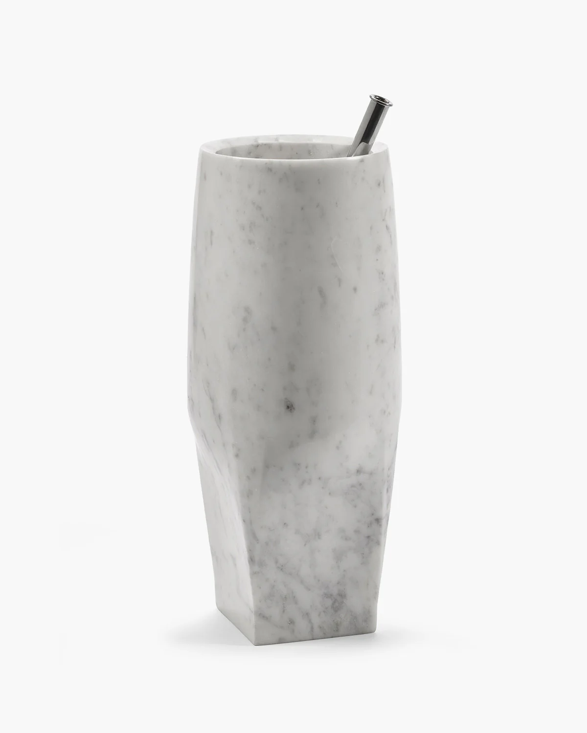 Vase with glass tube 08 L white Josephine