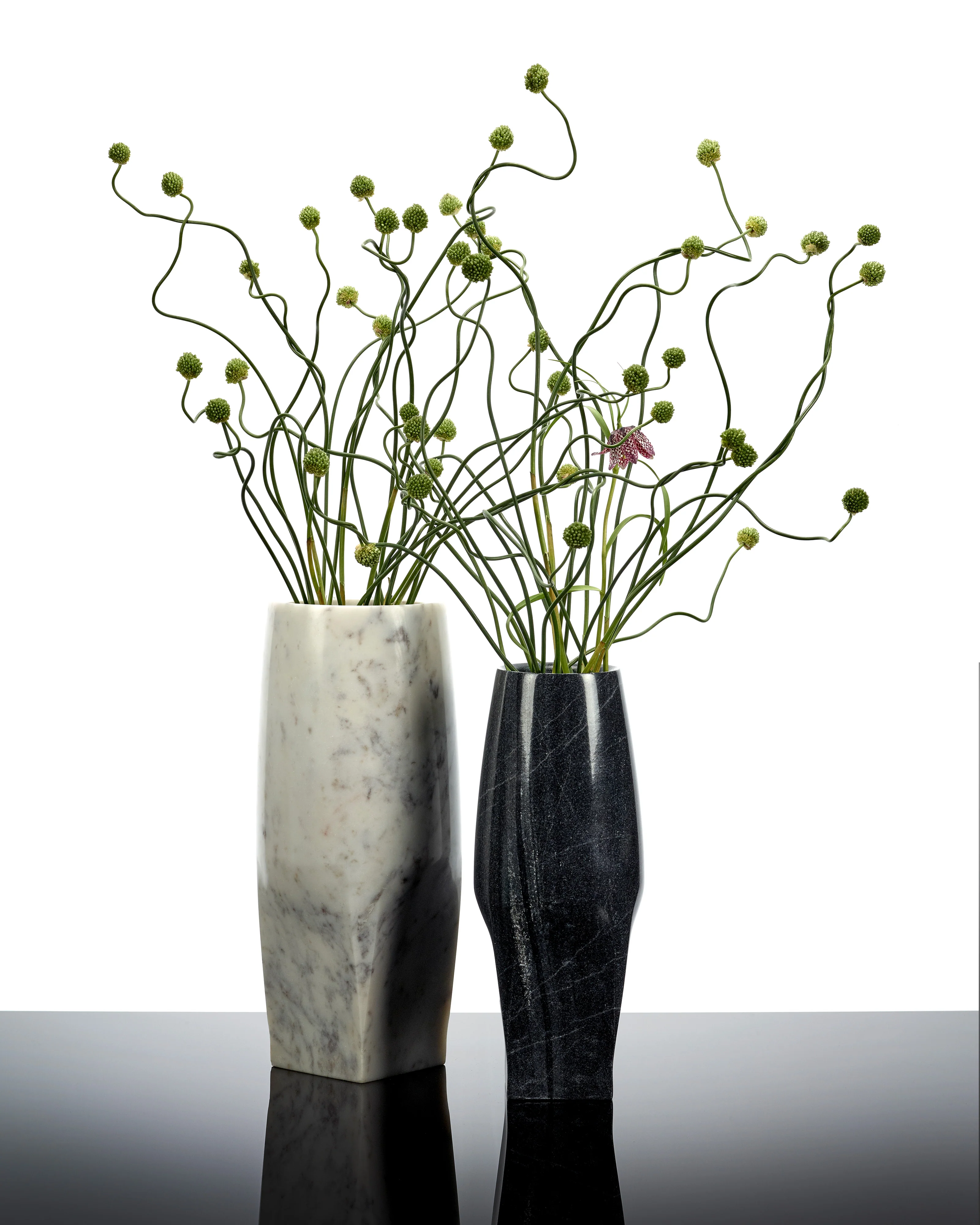 Vase with glass tube 08 L white Josephine - Image 2