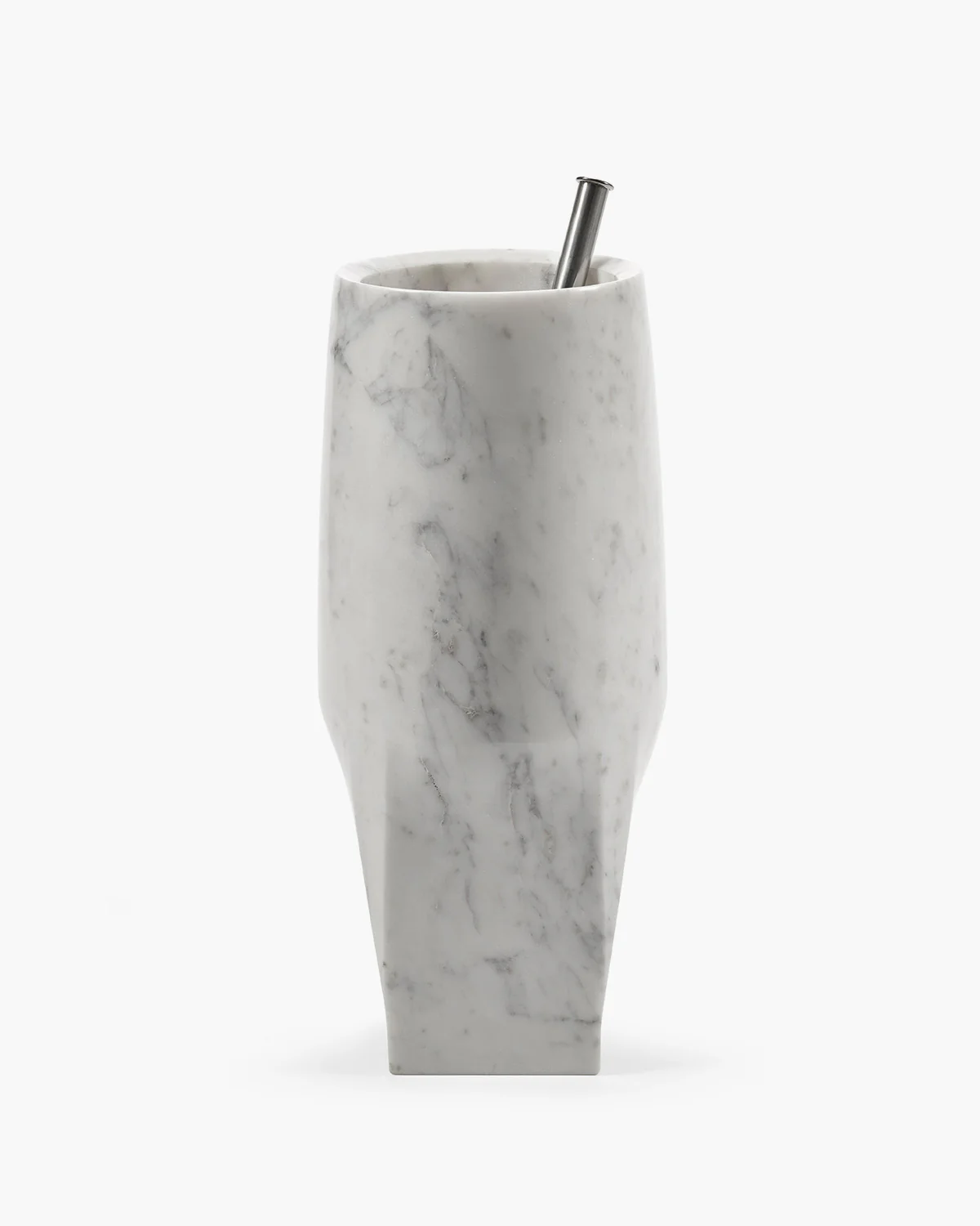 Vase with glass tube 08 L white Josephine - Image 3