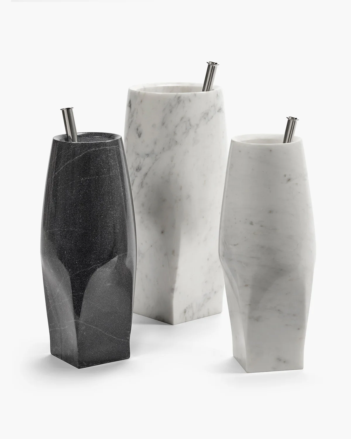 Vase with glass tube 08 L white Josephine - Image 4