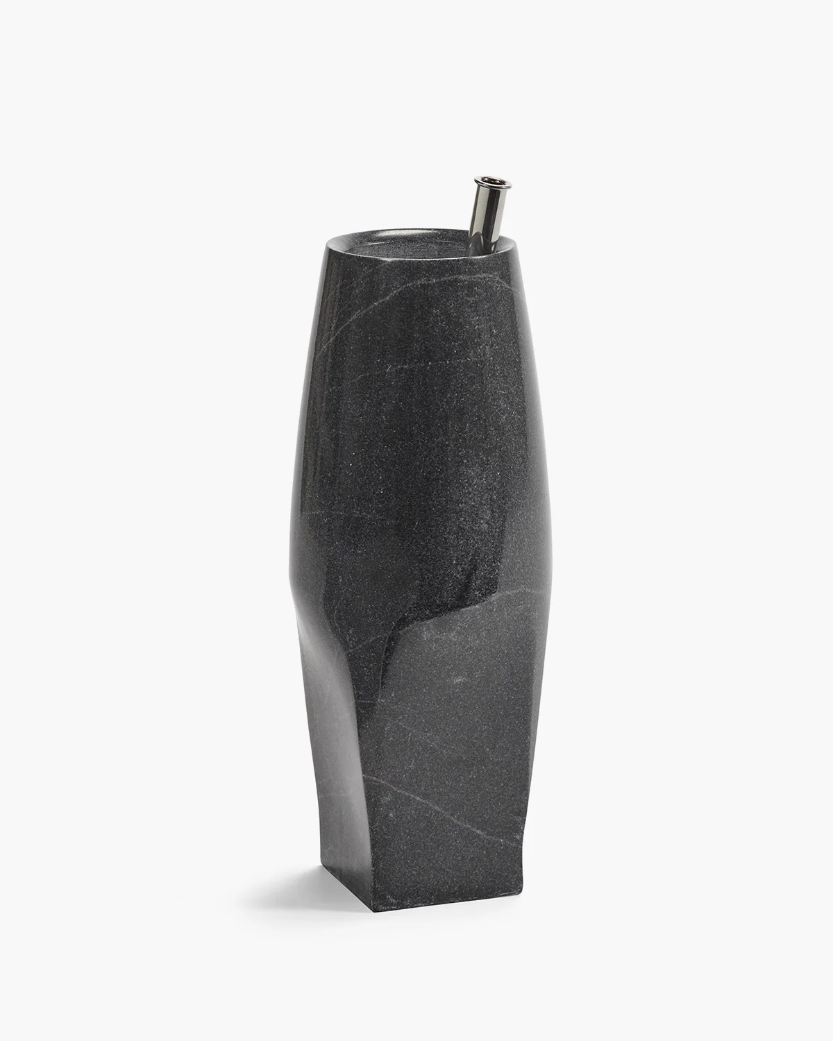 Vase with glass tube 08 S black Josephine
