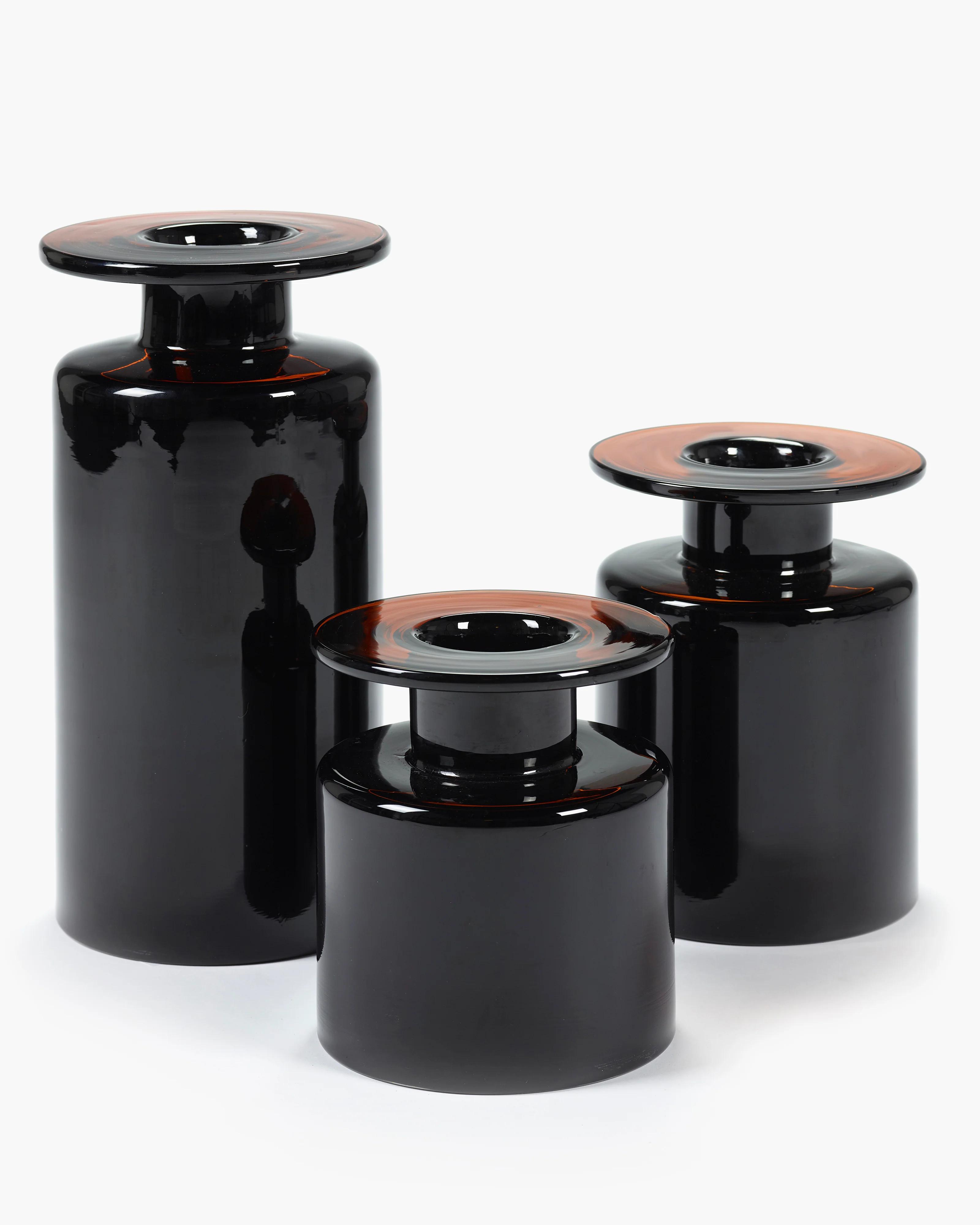 Vase M black/dark brown Wind & fire - Image 3