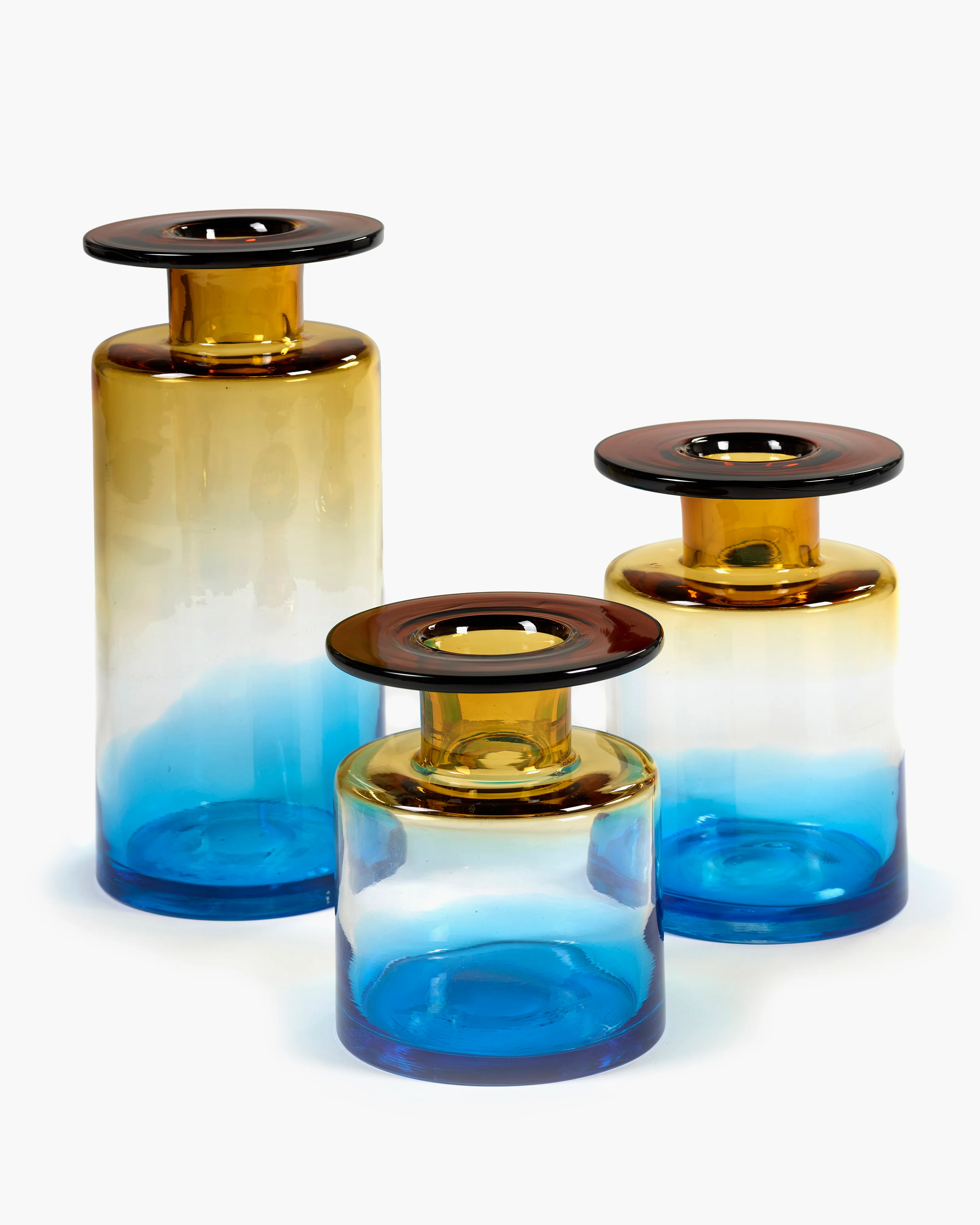 Vase M blue/amber Wind & fire - Image 3