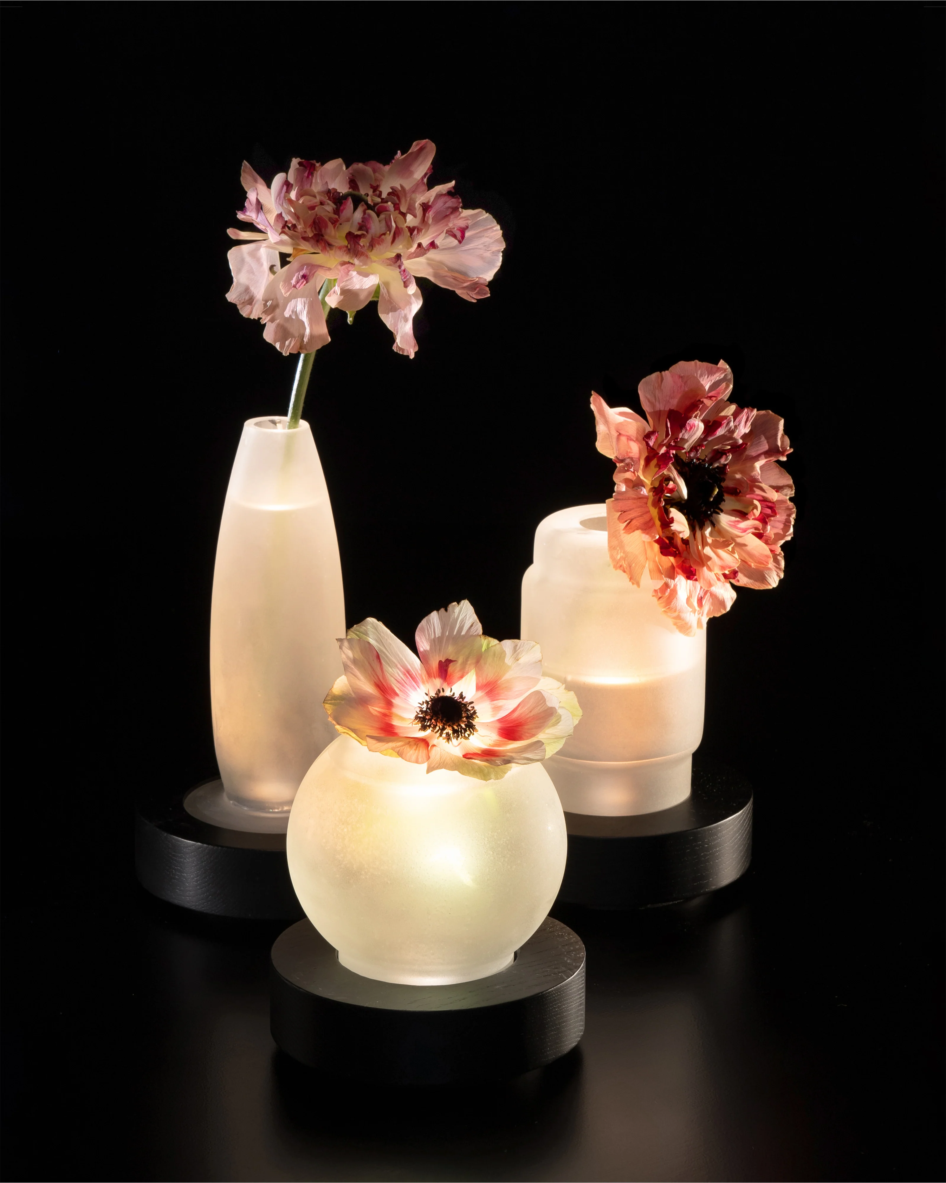 Vase/table lamp black white Lys 1 - Image 6