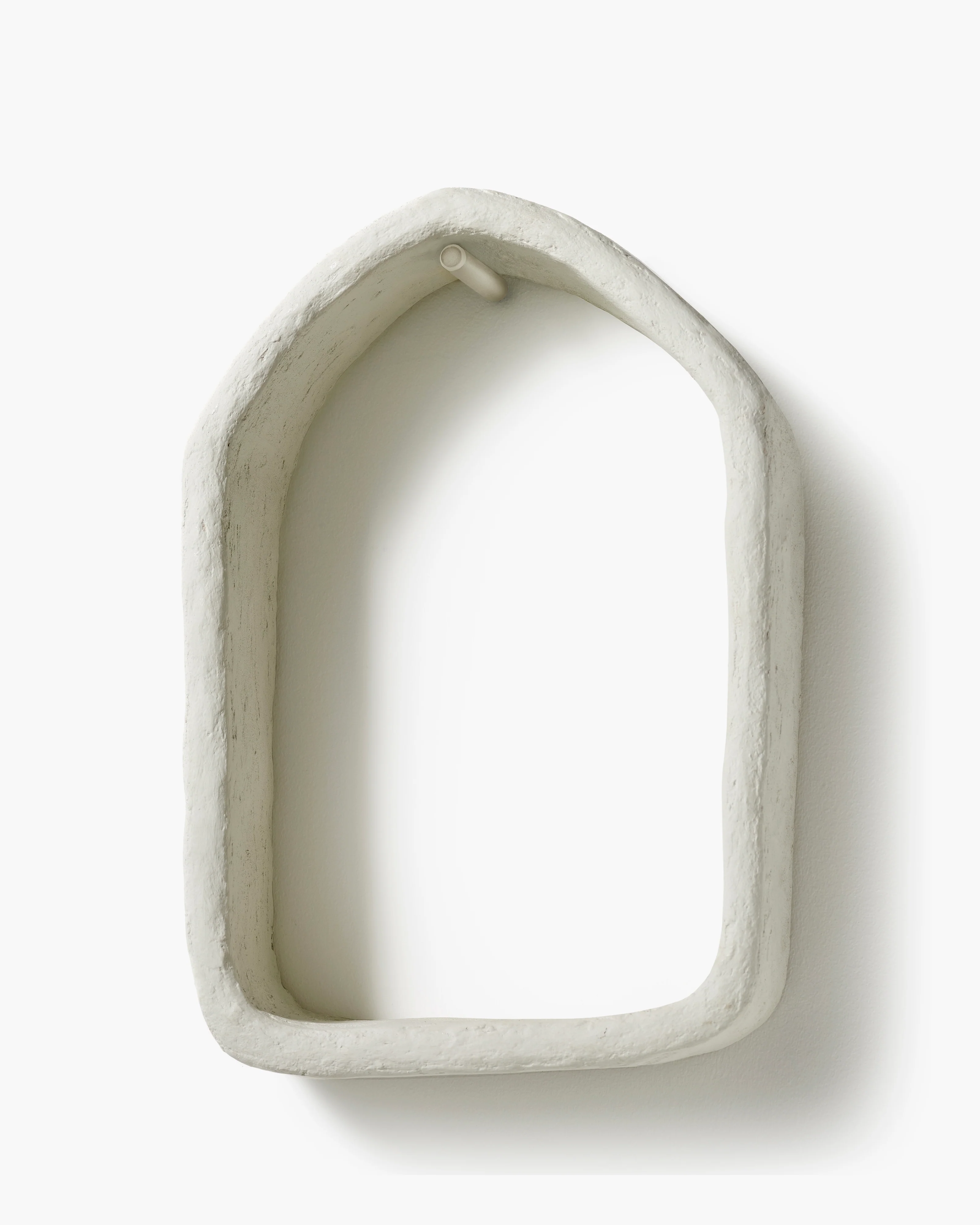Wall niche white paper mache Earth - Image 2
