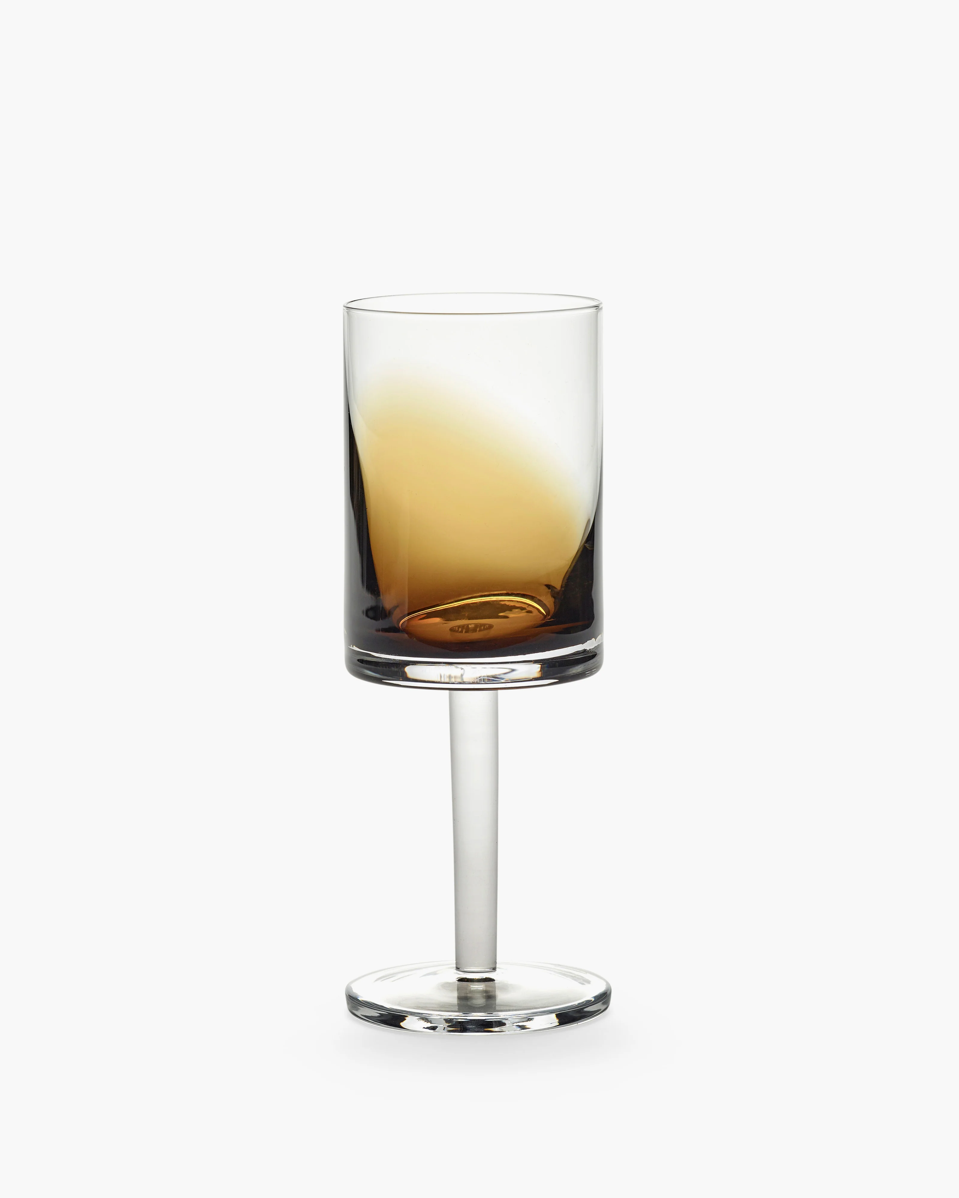 White wine glass amber Zuma